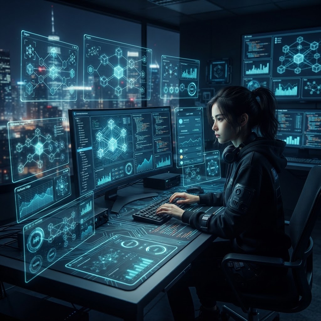 Decentralized application development with blockchain transaction data panels